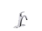 Kohler K-45800-4-CP Alteo Centerset Bathroom Sink Faucet w/Metal Drain-Chrome