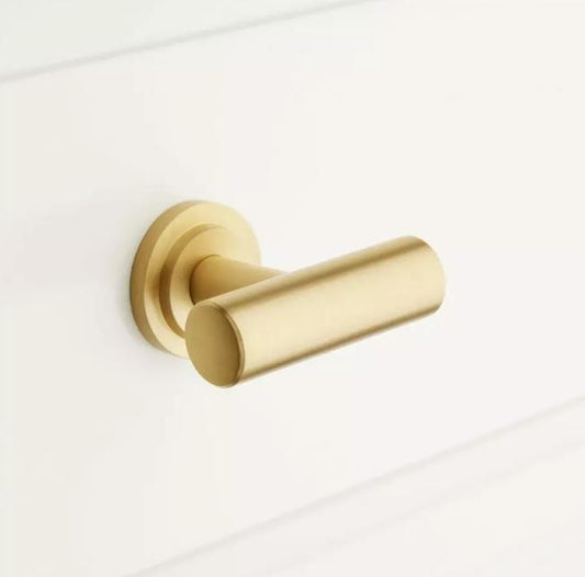 Signature Hardware SH553067SBS Colmar Brass T Knob - Satin Brass