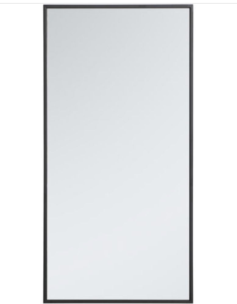 Elegant Lighting MR41436BK Monet 36 X 18 inch Black Wall Mirror