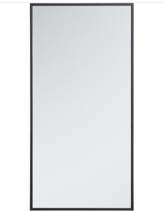 Elegant Lighting MR41436BK Monet 36 X 18 inch Black Wall Mirror
