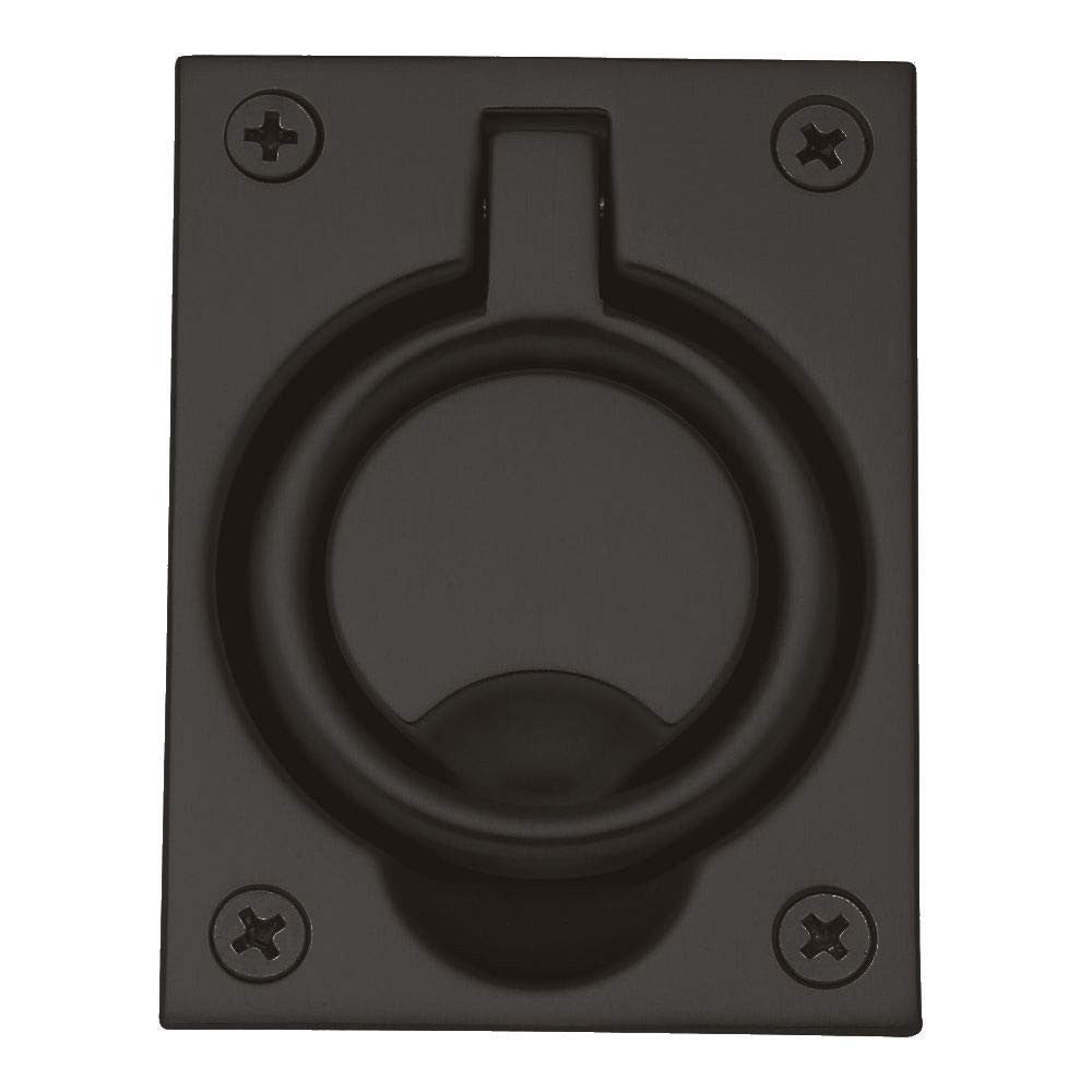 Baldwin 0395.102 Flush Ring Pull Baldwin - Oiled Rubbed Bronze