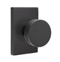 Emtek 5052-BN-US19 Bern Door Knob Dummy Set w/Rectangular Rosette Flat Black