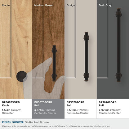 Amerock BP36766ORB Winsome Cabinet Pull Oil Rubbed Bronze 3-3/4" C2C