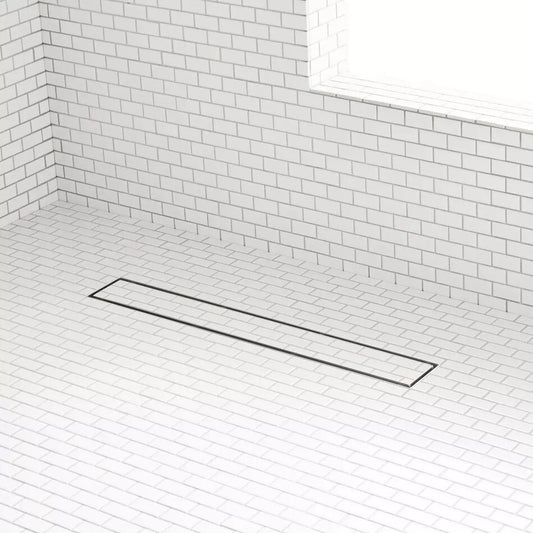 Signature Hardware-32" Cohen Linear Tile-In Shower Drain - Brushed SS