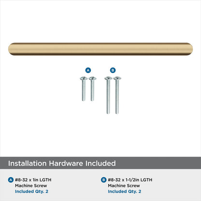Amerock BP36854CZ Revolve Cabinet Pull Champagne Bronze 6-5/16" C2C Pull