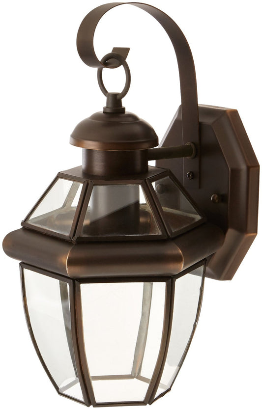 Forte Lighting 1101-01 Outdoor Wall Sconce Exterior Collection Royal Bronze
