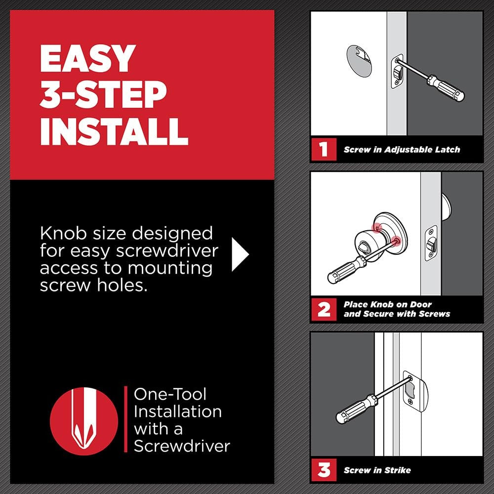 Kwikset 720AYKMDT-514 Arroyo Interior Passage Door Knob Non-Locking Matte Black