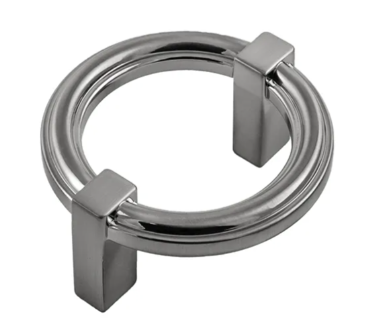 Belwith Keeler 2-1/4" Center-2-Center Cabinet Ring Pull Satin Nickel Pack of 4