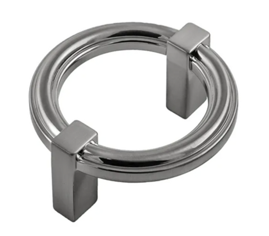 Belwith Keeler 2-1/4" Center-2-Center Cabinet Ring Pull Satin Nickel Pack of 4
