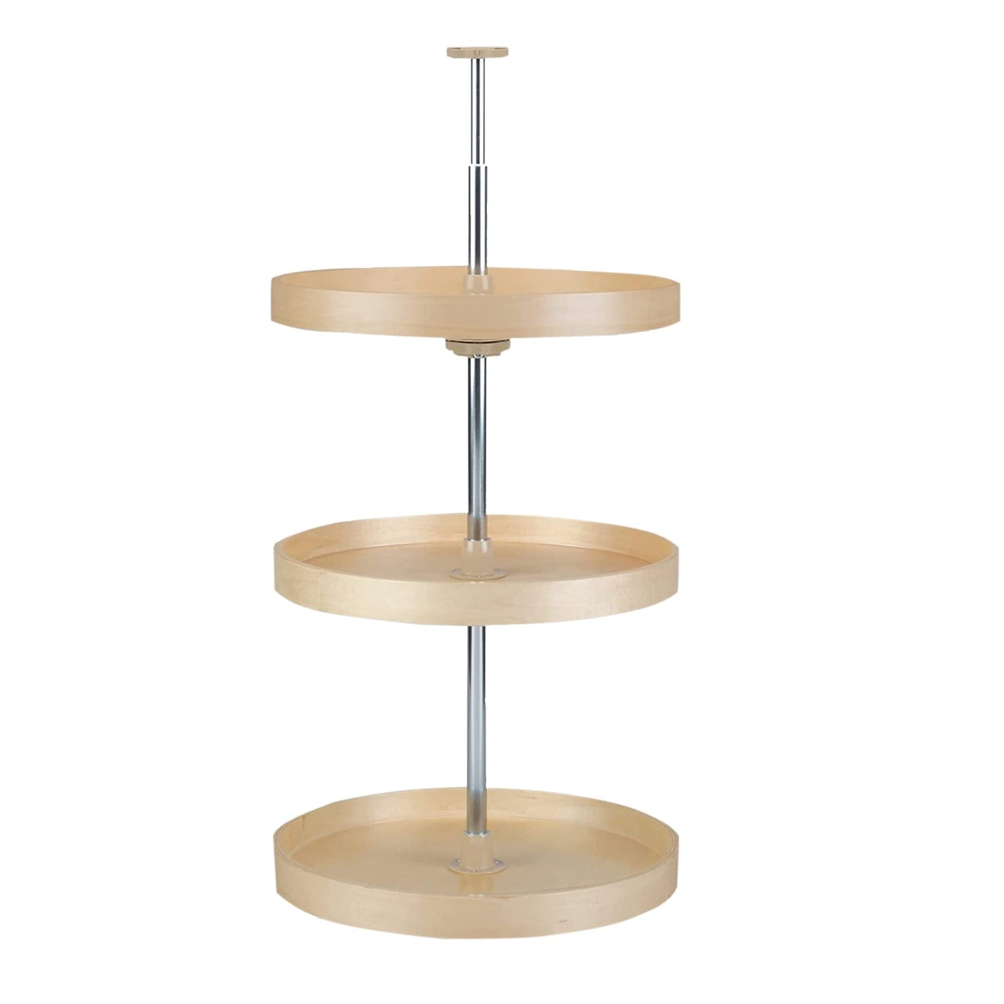 REV-A-SHELF Polymer Full-Circle 3-Shelf Lazy Susans 38" H Corner Wall Cabinets