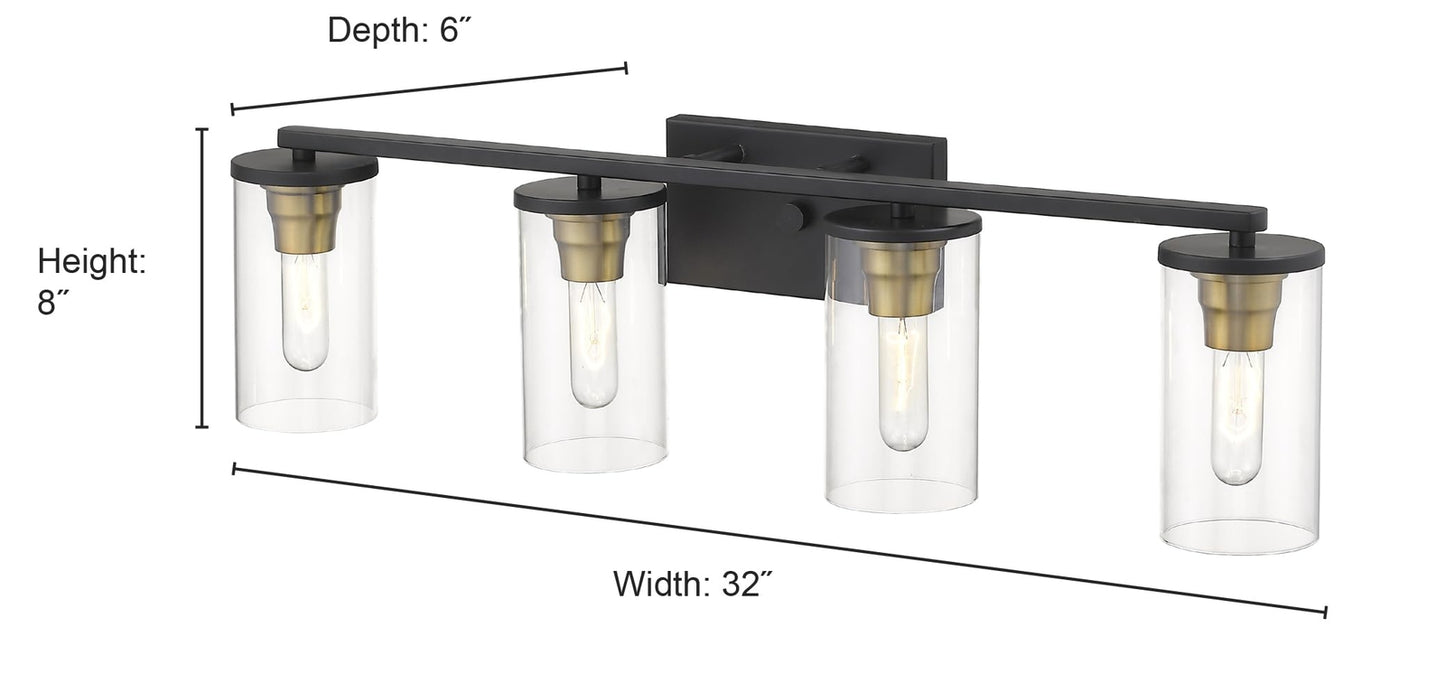 Millennium 3494-MB/HBZ Transitional Four Light Vanity