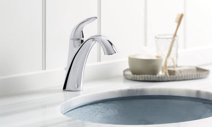 Kohler K-45800-4-CP Alteo Centerset Bathroom Sink Faucet w/Metal Drain-Chrome
