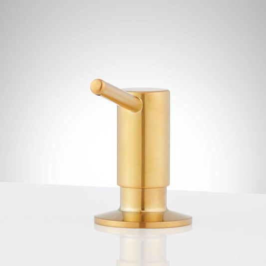 Signature Hardware SH121BG Low-Profile Soap or Lotion Dispenser - Brushed Gold
