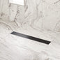 SH 443308 Carmen 60" Linear Shower Drain with Flange - Matte Black