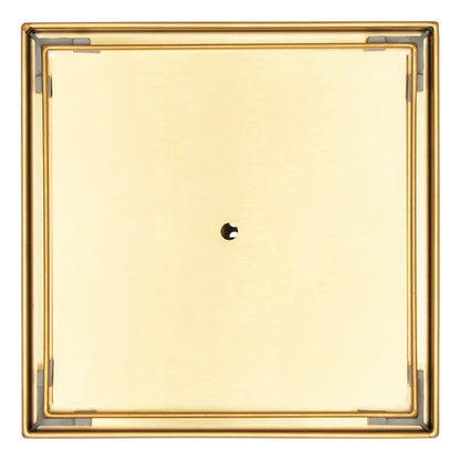 Signature Hardware SH439021 Cohen 4" Square Tile-In Shower Drain - Matte Black