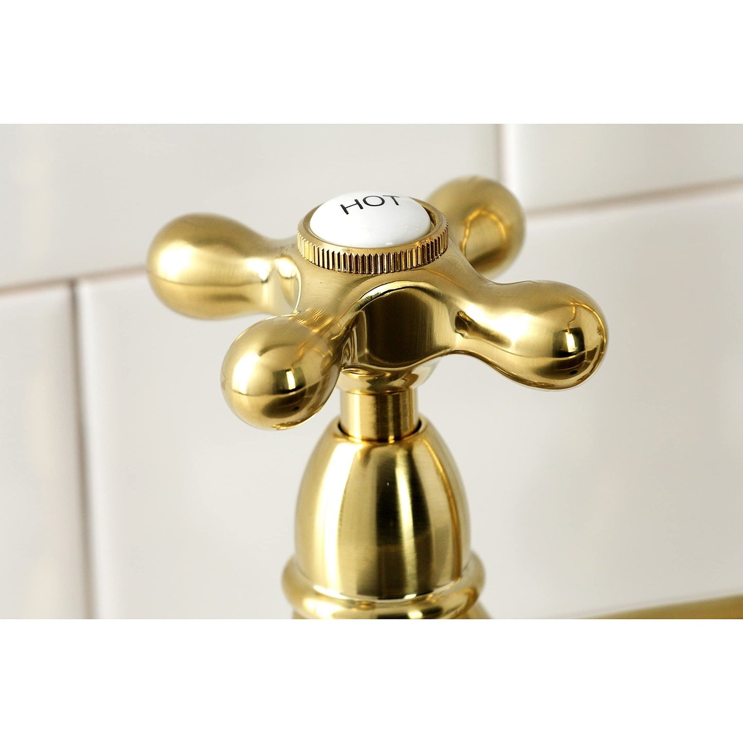 Kingston Brass KS1275AXBS Heritage Bridge Kitchen Faucet w/Brass Sprayer,ORB