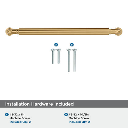 Amerock BP37666BBZ 8-13/16" Coble Golden Champagne Drawer Pull