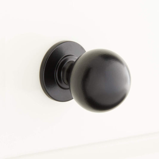 Signature Hardware 444216 Rodino 1-1/4" Round Cabinet Knob - Matte Black