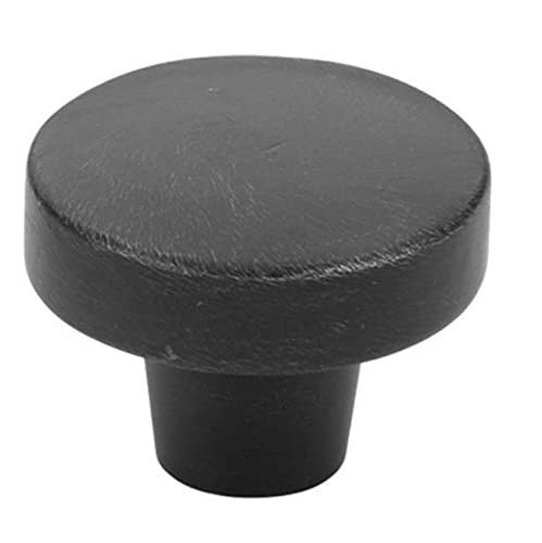 Emtek 86660FB Rustic Modern 1-3/8 Inch Mushroom Cabinet Knob Black