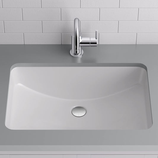 Miseno MNO2114AB Myers 22"x16" Undermount Bathroom Sink w/Overflow-Bright White