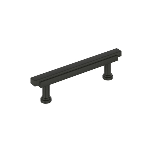 Amerock BP36991MB Gilderoy 3-3/4" C2C Bar Cabinet Pull - Matte Black