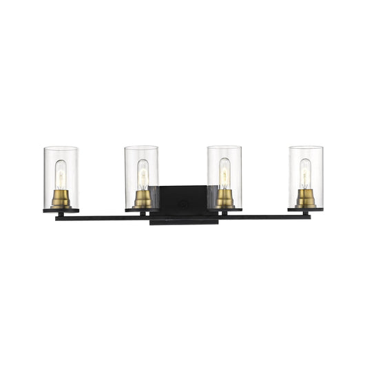 ML Lighting Millennium 3494-MB/HBZ Transitional Four Light Vanity