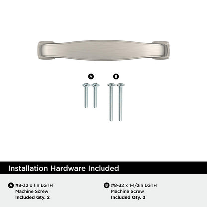 Amerock BP37050G10 - 3" Centers Cabinet Pull in Satin Nickel