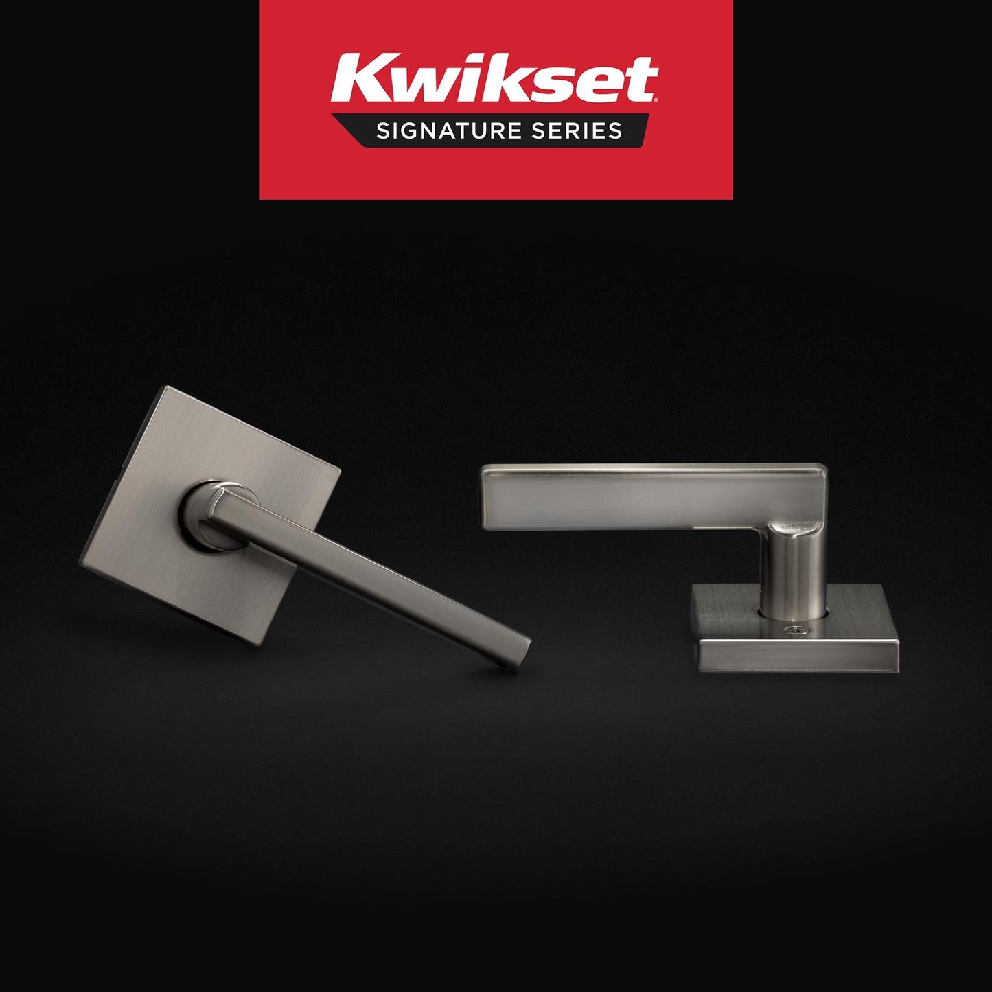 Kwikset 720HFLSQT-15 Halifax Interior Passage Door Lever Reversible Satin Nickel