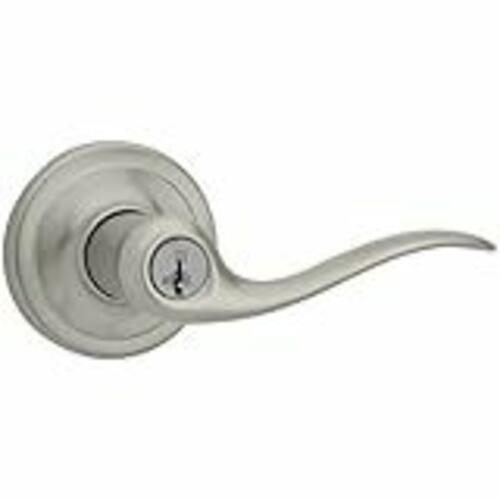 Kwikset 740TNL-15SMT Smartkey Tustin Entry Leverset Satin Nickel