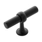 Belwith-Keeler B077328-MB Ostia Collection Knob 2-1/2"x13/16" Matte Black Finish