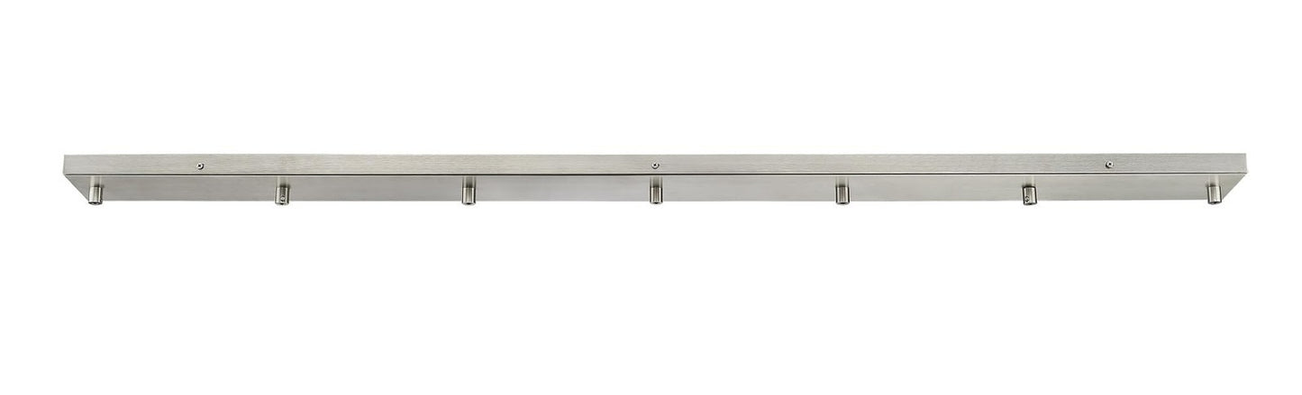 Z-Lite CP5407L-MB Accessory 7 Light Rect Ceiling Plate Matte Black
