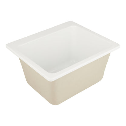 Signature Hardware SHLS2522WH Medford 25" Drop In Sgl Basin Acrylic Laundry Sink