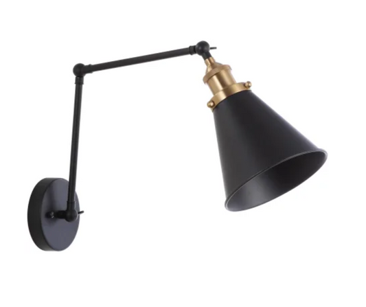 Jonathan Y-JYL7462A Rover Single Light 7" Tall LED Adjustable Wall Sconce Black