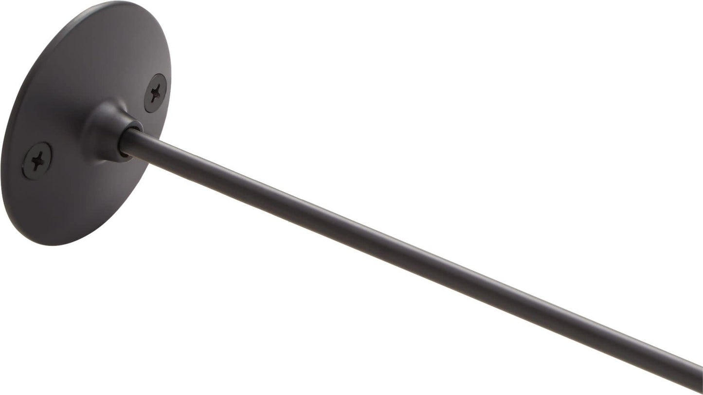 Signature Hardware 466833 36" Steel Shower Rod Ceiling Support - Brushed Nickel