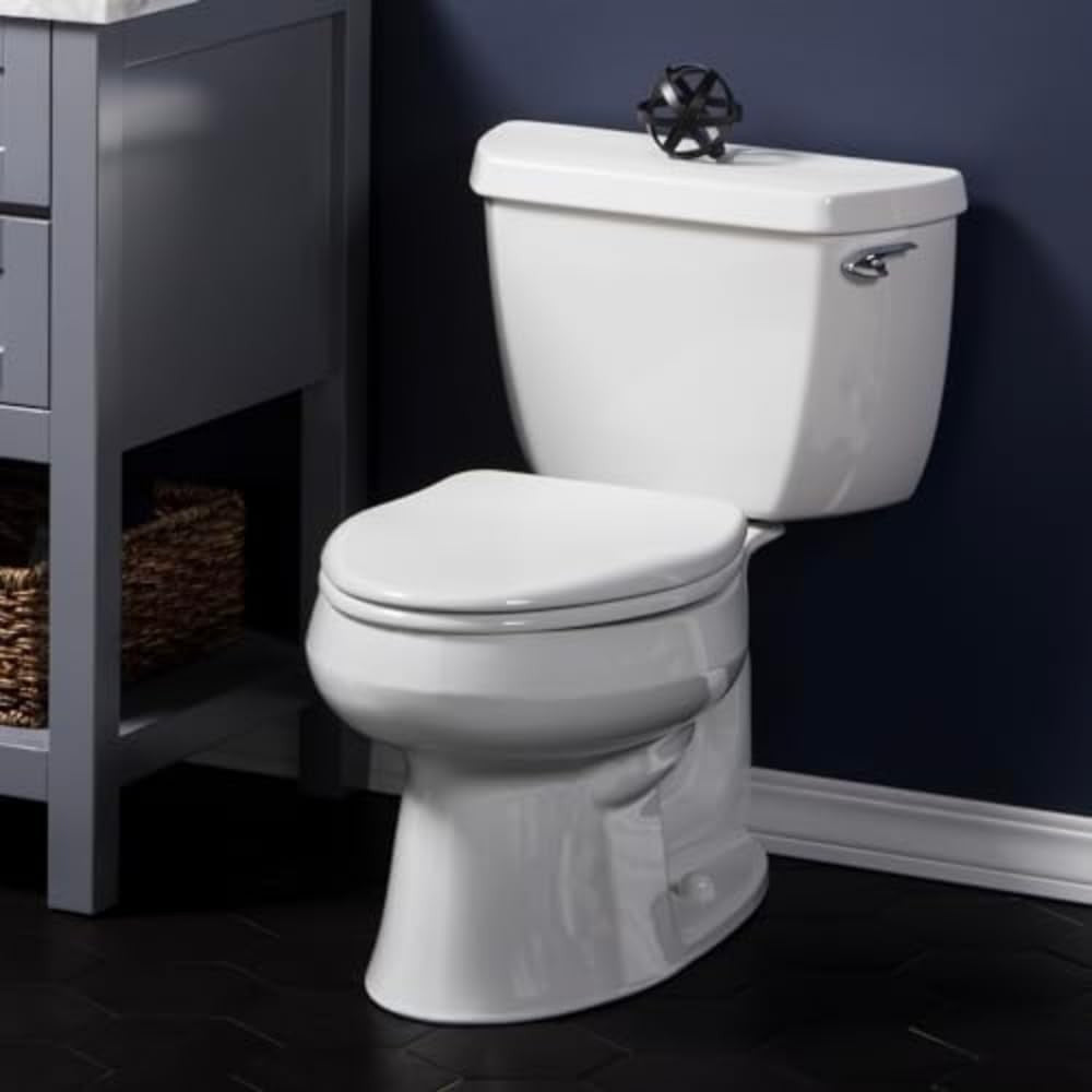 Bemis 19170PLE4-346 Alesio II Slow Close Toilet Seat Wood Seat Elongated Biscuit