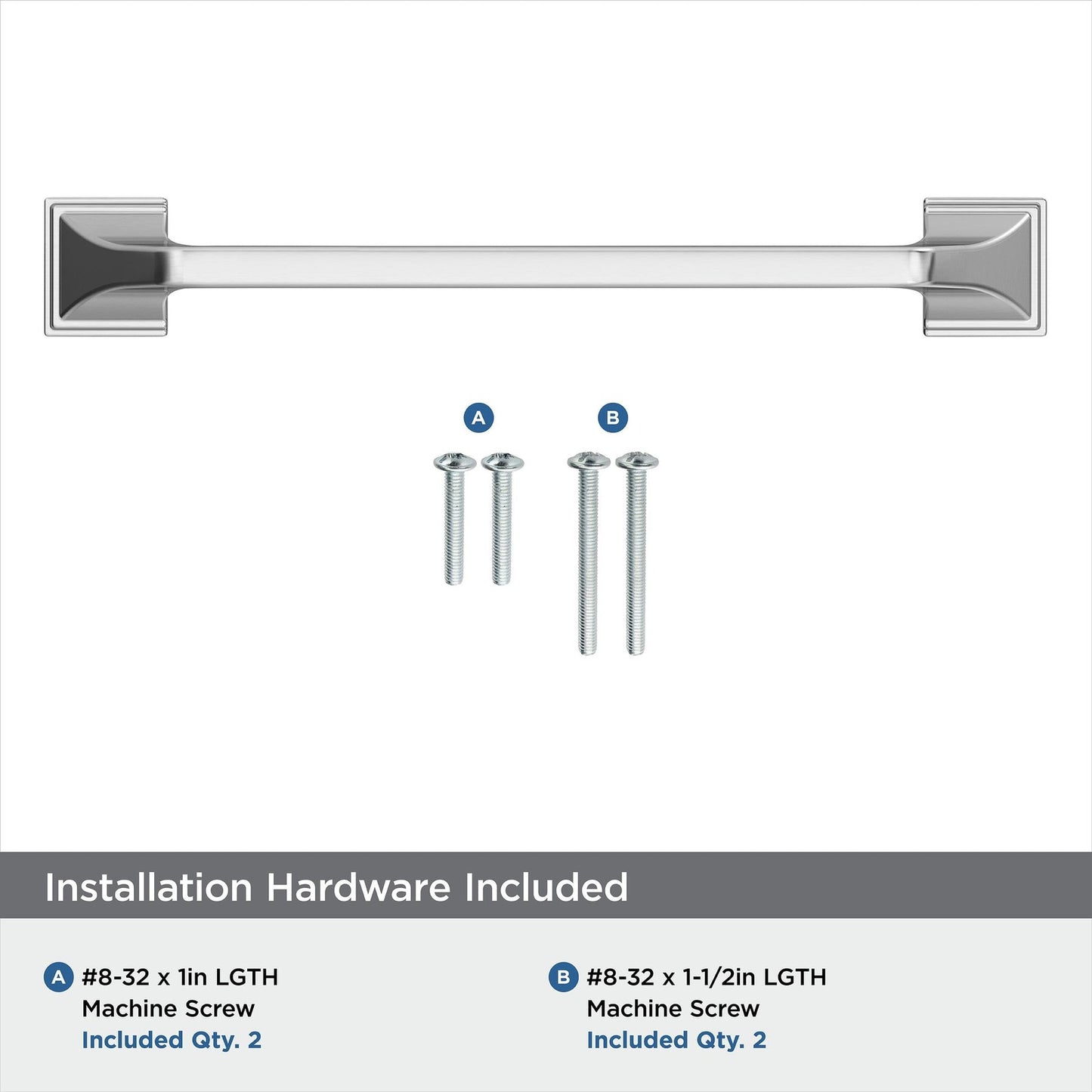 Amerock BP3688326 Exceed Cabinet Pull Polished Chrome 6-5/16" C2C