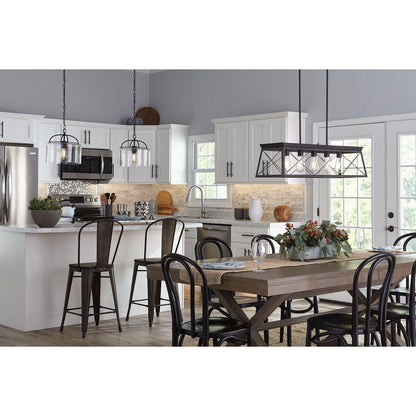 Progress Lighting P400048-031 Briarwood Chandeliers, Ceruse Black