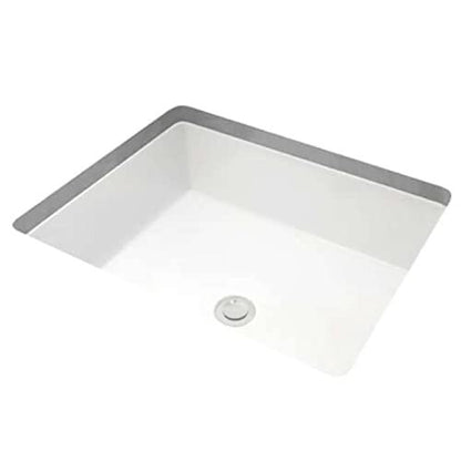 Miseno MNO1713BWH 20"X16" Rectangular Undermount Bathroom Sink w/Overflow-White