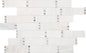 TileHQ Random Linear Mosaic in First Snow Elegance with Polished Finish