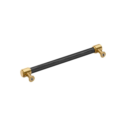 Amerock BP37540CZ Lazzara 7-9/16" C2C Hammered Bar Cabinet Pull-Champagne Bronze