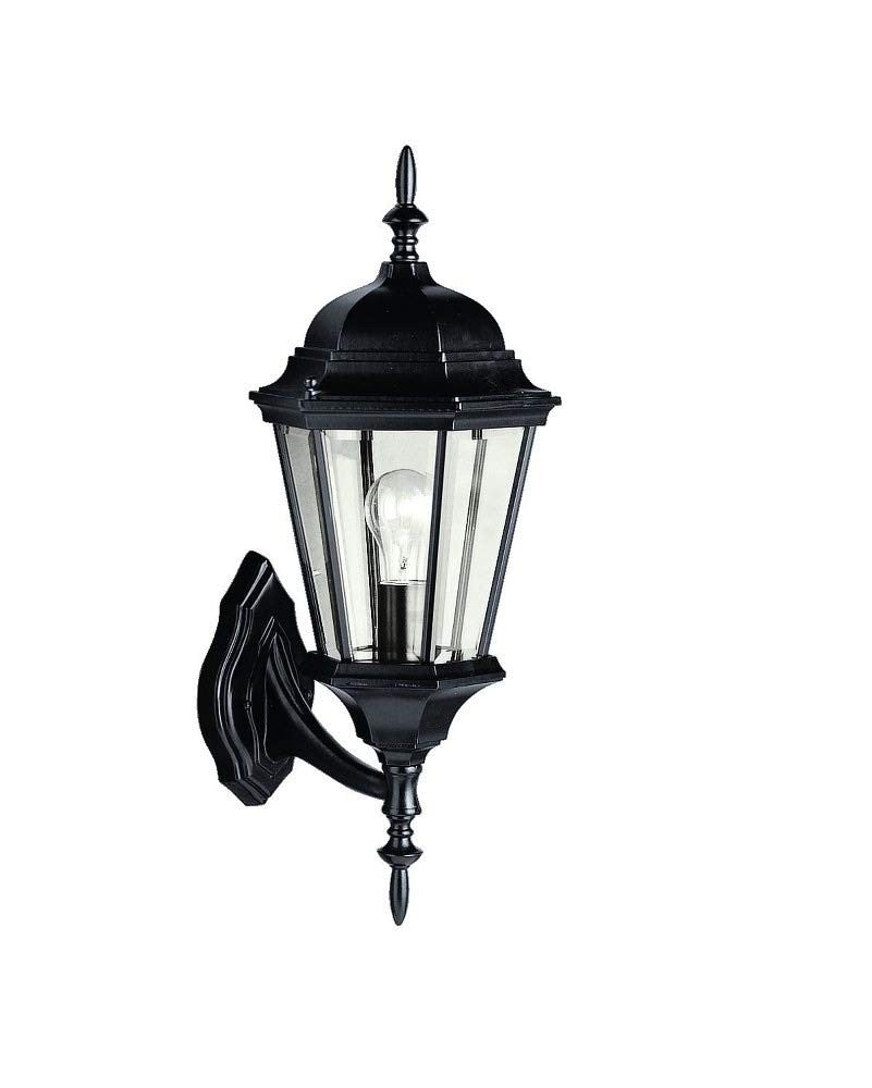 Kichler 9653BK Madison 19.75" 1 Light Outdoor Wall Light Beveled Glass Black