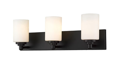 Z-Lite 3 Light Vanity 485-3V-MB, Black