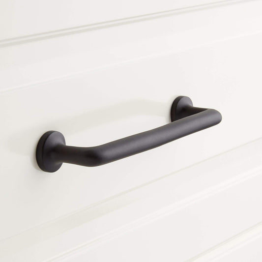 Signature Hardware SH553009SBLK Belfast 6 Inch Handle Cabinet Pull - Matte Black