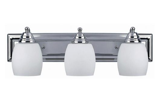 Canarm IVL259A03 Chrome Griffin 3-Light 24"W Bathroom Vanity Light