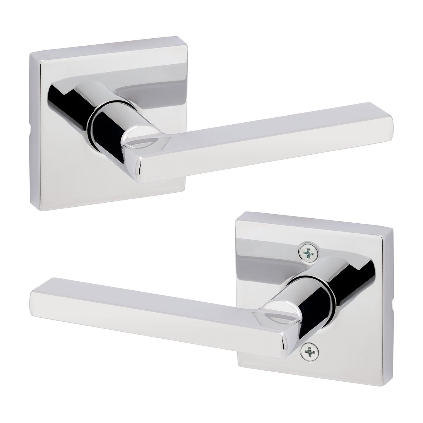 Kwikset 720HFLSQT26 Halifax Passage Door Handle Lever Reversible Polished Chrome