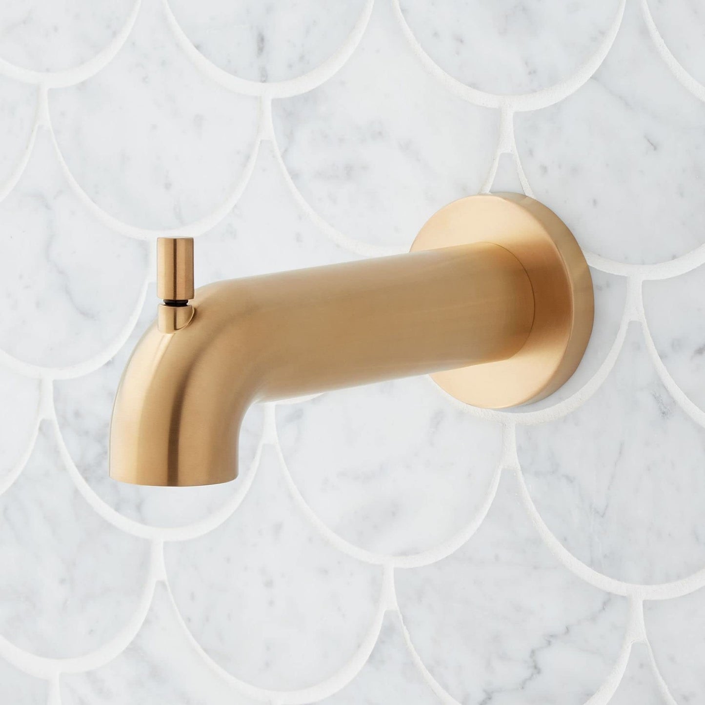 Signature Hardware SHTS73BG Lexia 6-7/8" Integrated Diverter Tub Spout Gold