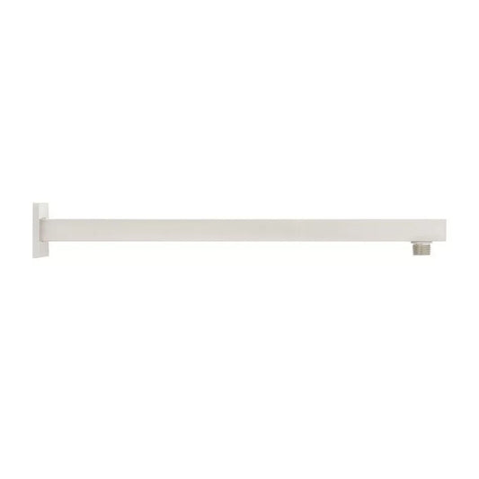 Signature Hardware-18" Modern Square Wall-Mount Shower Arm-Brushed Nickel