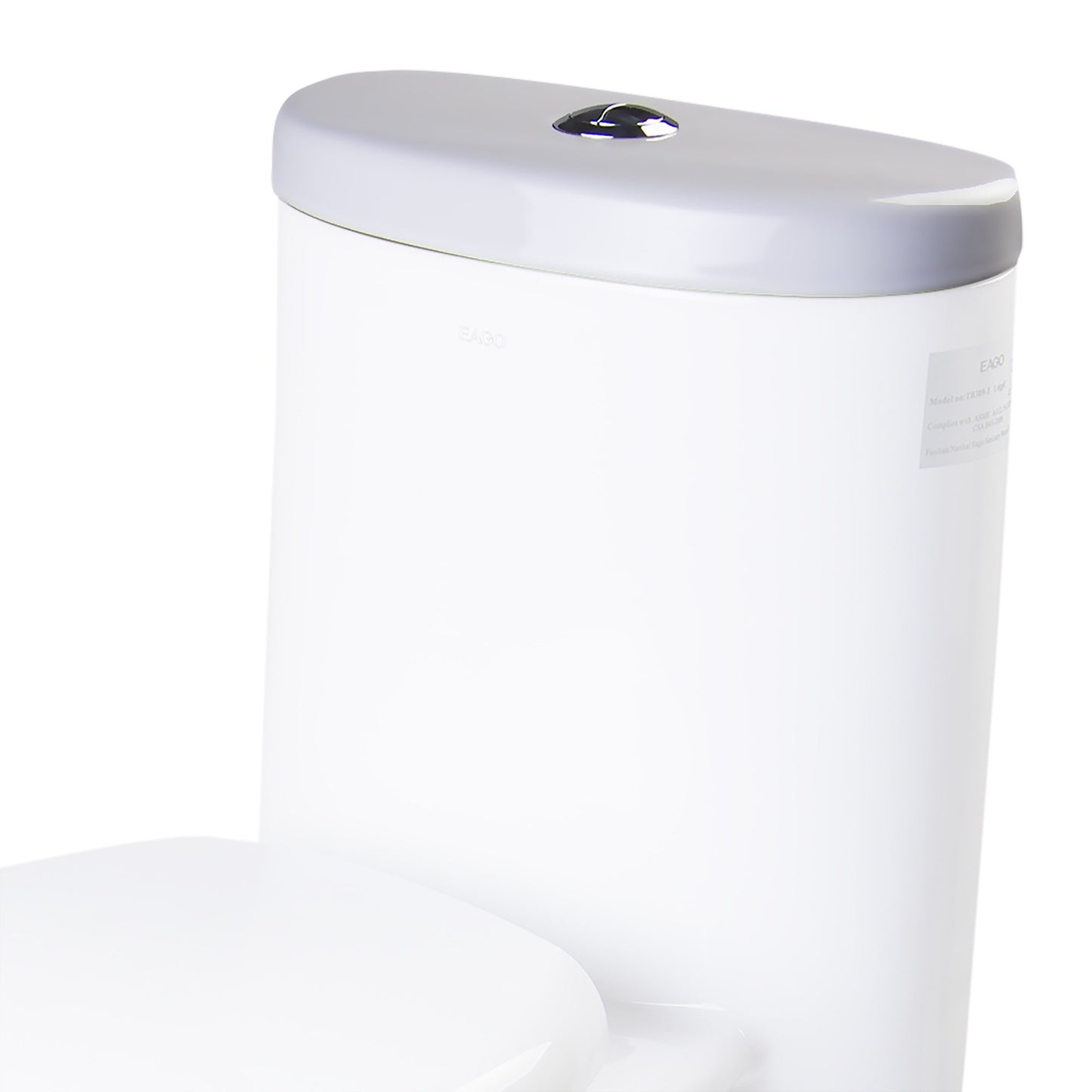 EAGO R-309LID Replacement Ceramic Toilet Lid for TB309, White