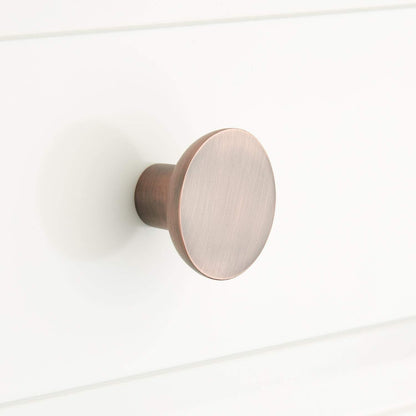 Signature Hardware EH1142.11/4.ACP Gordes 1-1/4" Dia Cabinet Knob-Antique Copper