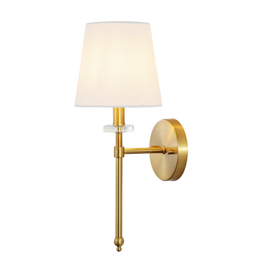 JONATHAN Y JYL9920A Olivia 6.5" 1-Light Modern Midcentury Iron Vanity Brass Gold